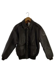 Avirex Leather Jacket Blouson/40/Goat Leather/Brw/Plain 1918 - Picture 1 of 6