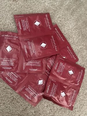 10 Alfaparf Semi Di Lino Color Protection Shampoo & Conditioner Samples Lot Of10 - Image 1 of 2