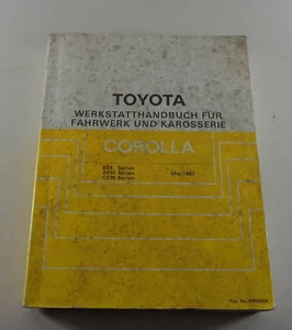 Manual de Taller Toyota Corolla Carrocería/ Frenos/ Clima / Dirección, 05/1987 - Imagen 1 de 2