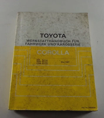 Manual de Taller Toyota Corolla Carrocería/ Frenos/ Clima / Dirección, 05/1987 - Imagen 1 de 2