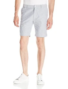 Nuevos Pantalones Cortos Oxford Kenneth Cole Reaction Frente Plano Indigo Combo 36 para Hombre - Imagen 1 de 4