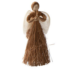 Factory Direct Craft Natural Raffia Straw Angel Doll | 2 Pieces