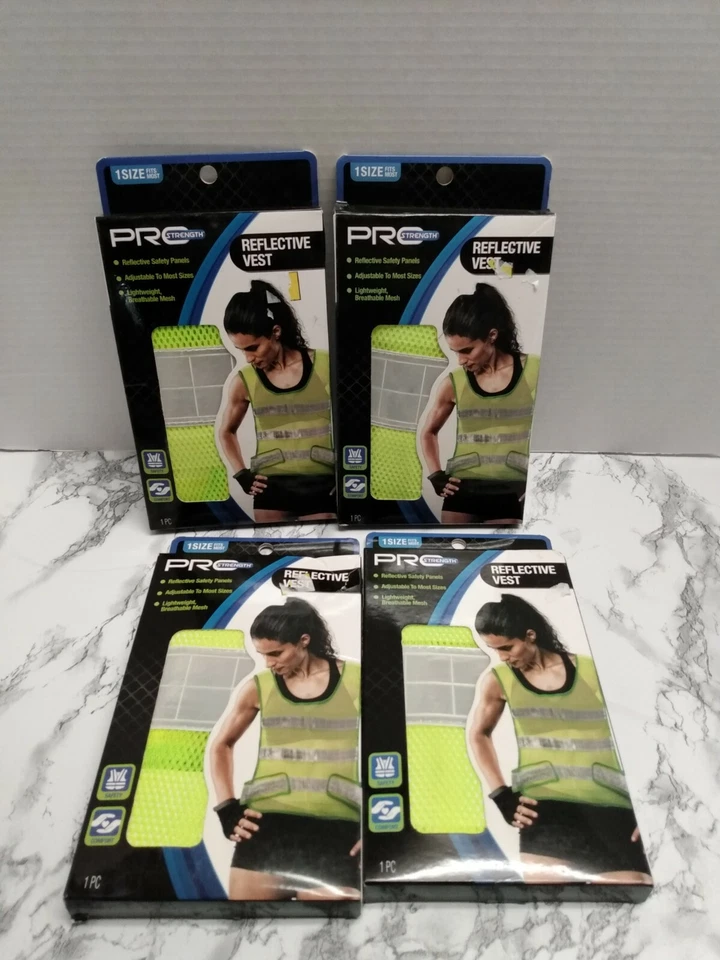 (4)Reflective Safety Vest 1 Size Fits Most - Image 1 of 2