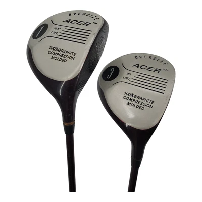 Acer Oversize Golf Driver 10.5° Graphite and 16° 3 Fairway Wood Club Bundle - Image 1 of 4