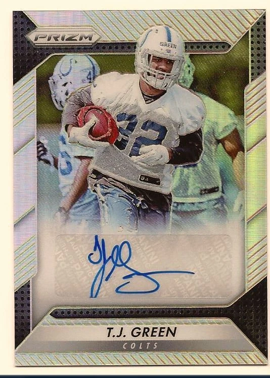T.J. GREEN 2016 PANINI PRIZM ROOKIE PRIZM AUTO  - Image 1 of 1