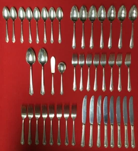 Set of 43 in STARLIGHT by Rogers & Bro. Reinforced Plate International Silver - Picture 1 of 8
