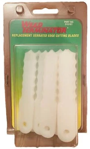 Pack of 12 Weed Terminator Replacement Serrated Edge Cutting Blades No. 315101 - Picture 1 of 8
