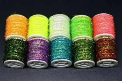 CACTUS CHENILLE - Micro Chenille - PEARL Reflective Fibers - 5 Yards -10 COLORS - Image 1 of 4