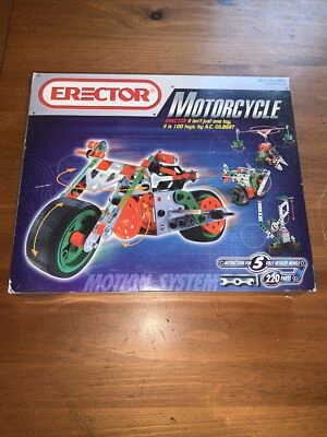Erector Motorcycle Building Construction Set #5570 complete - Image 1 of 4