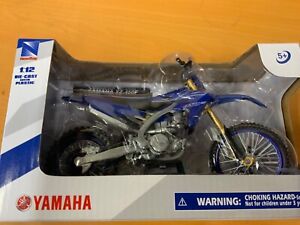 NewRay YAMAHA YZF 450 1:12 Die-Cast Motocross MX Toy Model Bike Blue