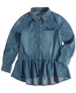 Levi's Big Girls Peplum Shirt Size XL - Picture 1 of 1