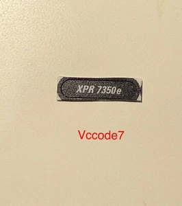 Etichetta targhetta nome anteriore Motorola XPR7350e - Foto 1 di 1