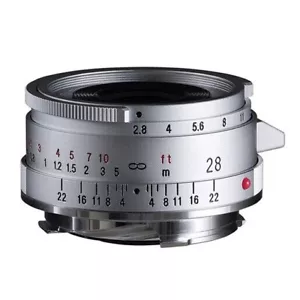 Voigtlander VM-Mount 28mm F2.8 Type II COLOR-SKOPAR Aspherical, Silver BRAND NEW - Picture 1 of 4
