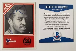 Tarjeta TCMA CBA #40 BAS Beckett Cert firmada autografiada de Dean Meminger 1982-83 - Imagen 1 de 1