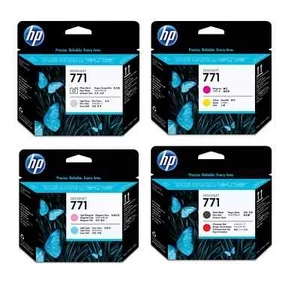 Genuine HP 771 Printheads (CE017A CE018A CE019A CE020A) - FREE UK DELIVERY! VAT - Picture 1 of 6