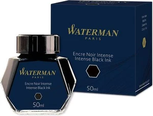 Waterman Fountain Pen Ink | Intense Black | 50ml Bottle black - Picture 1 of 6