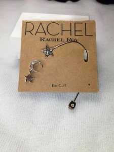 Rachel Roy Moon with Star Drop Dangle Earring with Ear Cuff - New - Picture 1 of 1