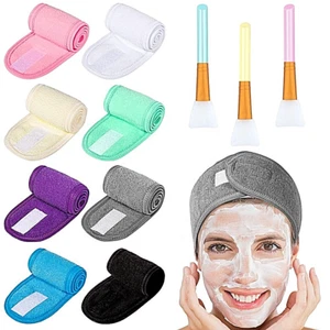 Damen Stirnband Make-up Haarband verstellbar Stoff Salon Gesicht Spa Dusche Bad - Bild 1 von 23