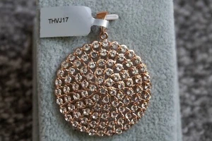 Zambezia Morganite Rose Gold Plated Sterling Silver Pendant only - Picture 1 of 1