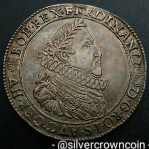 SCC Hungary Taler 1631 KB. Silver Thaler Crown Dollar coin. Ferdinand ll Emperor - Picture 1 of 12