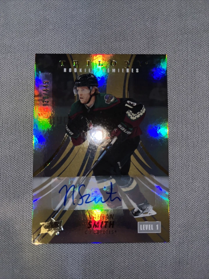 2022-23 UD TRILOGY NATHAN SMITH RC ROOKIE PREMIERES AUTO 130/449 - Image 1 of 2