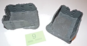 G#9 2 x 15mm RUINED BUILDINGS - Picture 1 of 1