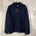 45Rpm Knit Zip Navy Vintage Old Clothes Cardigan