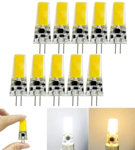 50PCS Dimmable G4 GU4.0 T3 COB LED Bulb Cabinet White Warm Light Silicone Lamp - Picture 1 of 10