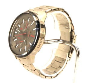 Diesel DZ4586 Griffed Chrono Gray Dial Gunmetal Stainless Steel Men's Watch #50 - Picture 1 of 14