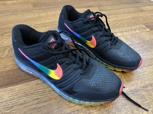 Nike Air Max 2017 Black Rainbow 999999999 849560-901 Men Size 12 Used Great Cond - Picture 1 of 15