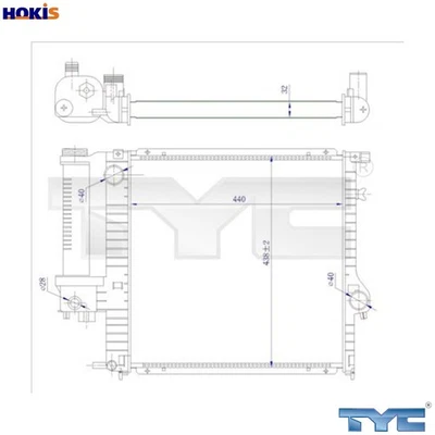 RADIATOR ENGINE COOLING 703-0009-R FOR BMW Z3/Roadster/E36 M40B18 M43B18 1.8L - Image 1 of 4