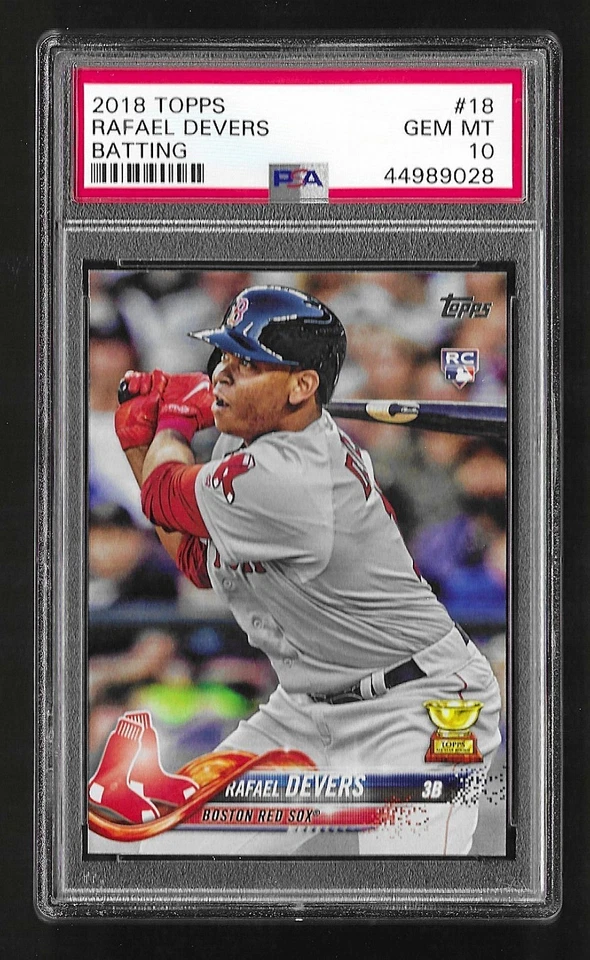 2018 Topps #18 Rafael Devers RC Rookie PSA 10 Foto 1 de 1