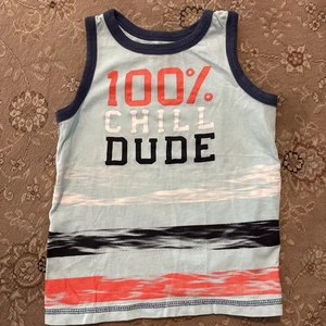 Joe Fresh 100% Chill Dude Boys Tank Top Sz 4 - Picture 1 of 4