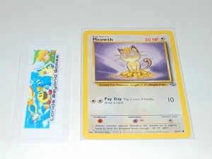 Pokemon Cards Meowth 56/64 Trading Card Game TCG Vintage 1999 - Picture 1 of 2