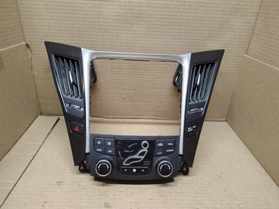 2011-14 Hyundai Sonata HVAC Heater Temperature Climate Control Radio Bezel - Image 1 of 4