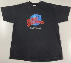 Vintage Planet Hollywood Las Vegas T Shirt Sz L Made In USA Single Stitch 90s - Picture 1 of 8