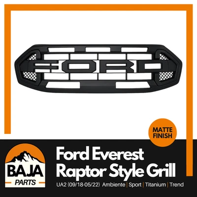 Ford Everest UA2 Raptor Style Grill for 09/2018-2022 (MATTE BLACK) - image 1 of 4