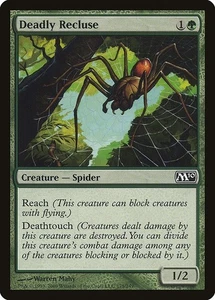 Deadly Recluse 2x FOIL MTG M10 Core Set Common MINT green - Picture 1 of 1