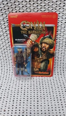 Subotai Conan The Barbarian Wave 1 ReAction Figures Super7 New on Card - Image 1 of 4