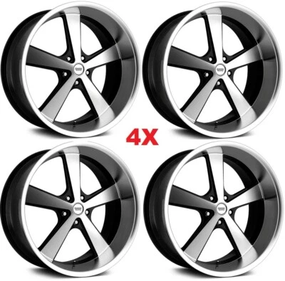 22 VN701 NOVA ESCALONADA 22x9 22X11 RUEDA C10 C-10 NEGRO MECANIZADO OBS NUEVO Foto 1 de 4