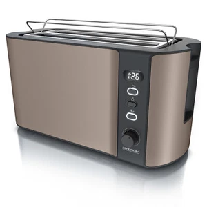 Arendo Frukost 4-Scheiben Toaster stufenlos einstellbarer Bräunungsgrad Bronze - Bild 1 von 8