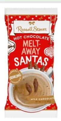 Russell Stover Hot Chocolate Melt Away Santas - Image 1 of 3