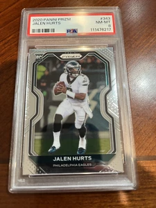 2020 Panini Prizm Jalen Hurts #343 Rookie PSA 8 - Picture 1 of 2