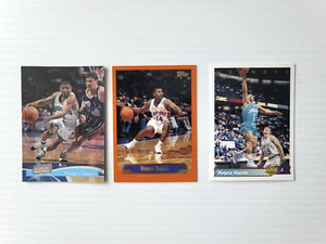 Lot of 3 Muggsy Bogues Cards 1992, 97, 00 - Charlotte Hornets & Toronto Raptors - Bild 1 von 9