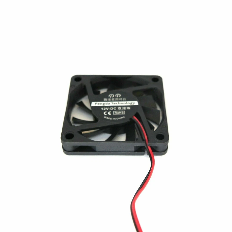 60x60x10mm Lüfter, 12V/24V, doppelt gelagert, leiser 60x60mm fan, 60mm, z.B. PSU - Bild 1 von 1