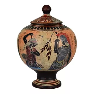 Ceramic Jewelry Box Storage Greek Goddess Athena Aphrodite Pottery Women Gift - Picture 1 of 7