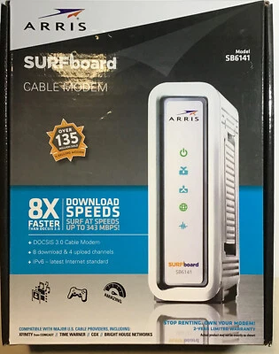 Motorola Arris SURFboard Modem 400 Series: Model SB6141, DOCSIS 3.0 - Image 1 of 4