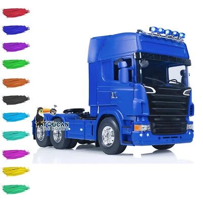 1/14 Scale 6X4 RC Tractor Truck Pianted Assembled Car Model RC16 Sound Light - Image 1 of 4