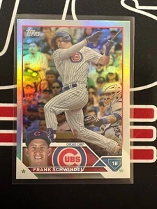 2023 TOPPS SERIES 1 FRANK SCHWINDEL 1B CUBS #249 SILVER RAINBOW FOIL SP - Bild 1 von 2