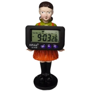 Calamar Serie de TV Coreana Ventiladores Reloj Despertador Digital Temporizador Resina - Imagen 1 de 4